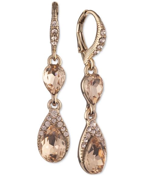 givenchy pear-shape earrings|givenchy crystal earrings.